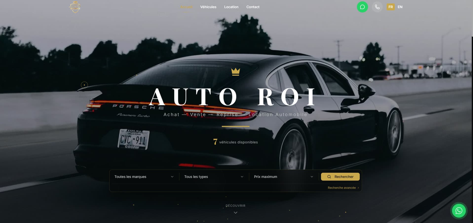Plateforme SaaS Vente & Location Automobile